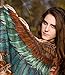 Exotic Wings Bird feathers Hand Painted and Digitally Printed Pure Cotton Shawl Scarf