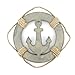 Wooden Nautical Life Ring Wall and Door Hanging Ornament Plaque,Welcome On Board,11.6