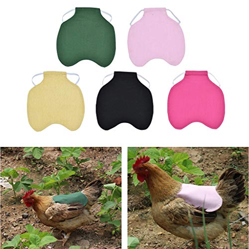 MSEKKO Hühnersättel Single Strap Hühnerschürze/Sattelweste Hen Duck Wing Protection Standard Hühnerjacken Hen Schürzen… – Bild 7