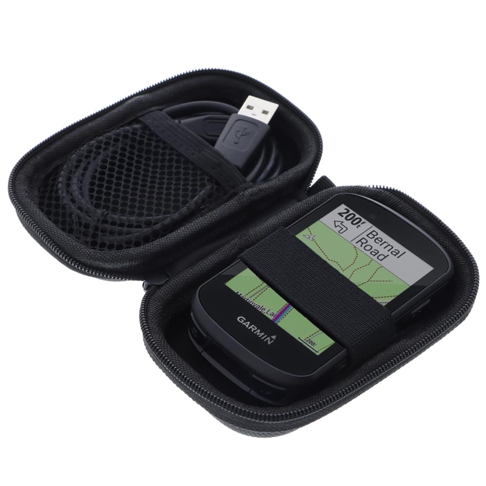 foto-kontor Case compatible with Garmin Edge 840 / Edge 540 / Edge 830 / Edge 530 / Edge 820 / Edge 520 / Edge 130 Plus GPS bike computer Protective cover Outdoor bag Case black