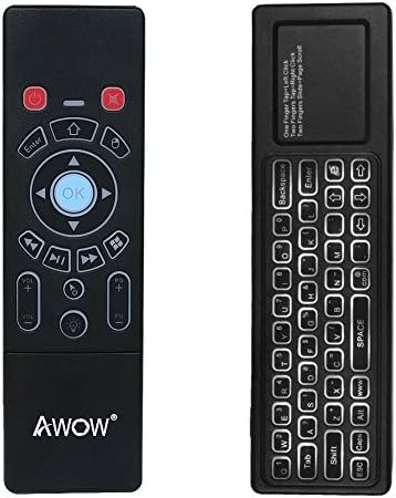 Mini Wireless Keyboard/Air Remote Control/Mouse/Touchpad with Colorful Backlit for Windows Mini PC Stick