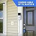 16 ft/ 5 m Charge Cable with DC Power Adapter Compatible with Ring Video Doorbell 1/2, Continuously Charging, No Need to Change the Batteries (for Ring Doorbell 1)