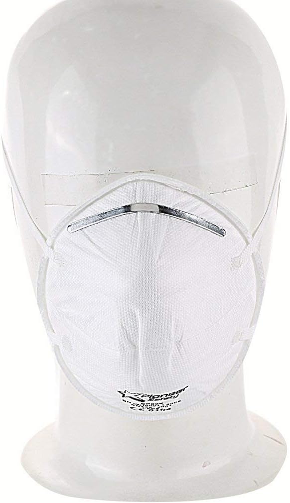 Blackpoolfa FFP2 Same as N95 Respirator PM2.5 Face Masks Germ Protection 3 Layer Flter Earloop Mouth Cover Mask for Protective Paint Dust Pollen Solid Disposable Mask, 4 PCS