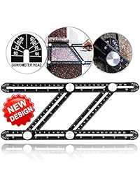 Ángulo Herramienta Plantilla   Universal angularizer   Regla Regla de Full Metal Multi Ángulo regla angleizer plantilla herramienta de medición   Upgraded de aleación de aluminio Multi Funcional