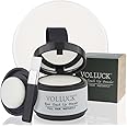 VOLLUCK Root Touch up Powder, Instant Hairline Powder for Thinning Areas and Gray Hair Coverage, Natural and Non-greasy Root Cover up for Women and Men (White, 0.14 Ounce)