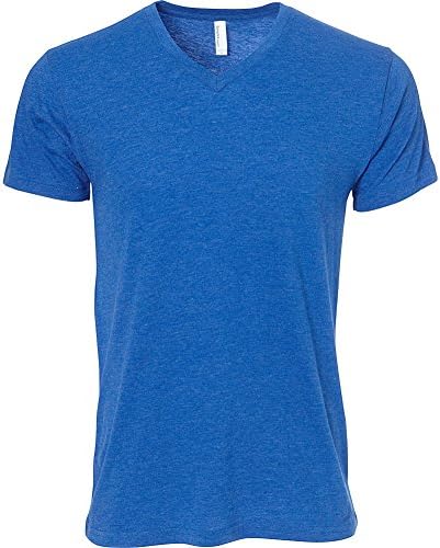 Simplex Apparel CVC Mens V Tee (L - Royal)