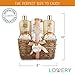Home Spa Gift Basket - White Rose & Jasmine - Luxurious 11pc Bath & Body Set For Men & Women, Contains Shower Gel, Bubble Bath, Body Lotion, Scrub, Bath Salt, 4 Bath Bombs, Loofah & Basket
