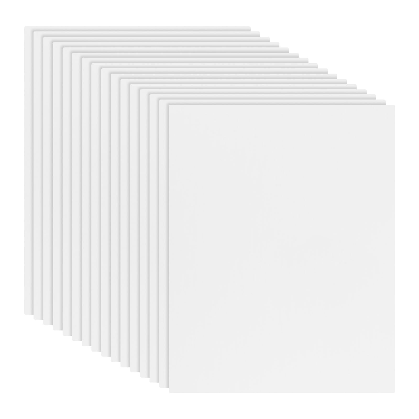 Rebower 20 PCS White Foam Board 280 x 356 mm, Foam Boards 3.2mm Thick Foam Poster Board, [for Presentation Projects, Art Crafts, Poster Making]