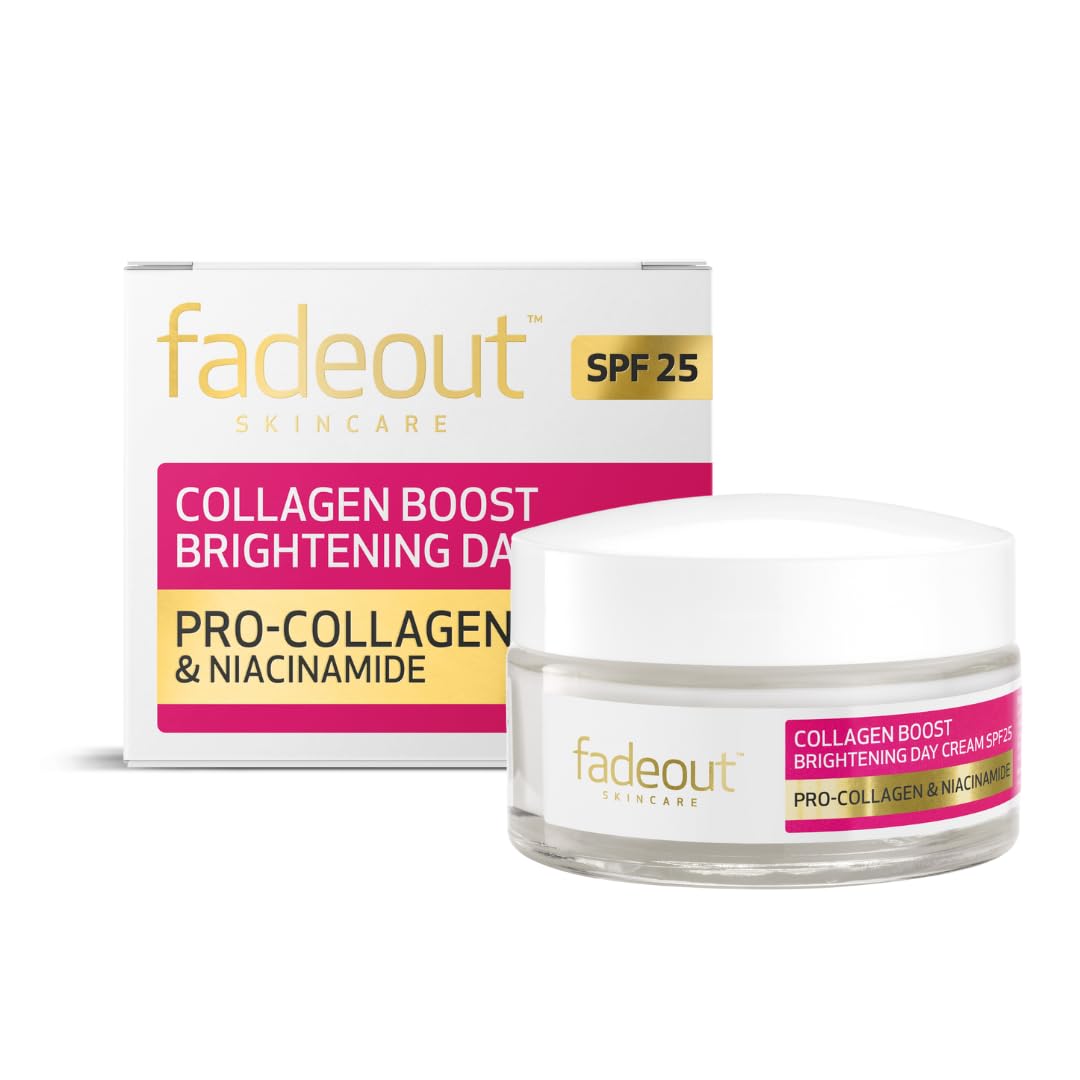 Fade Out Collagen Boost Brightening Day Cream SPF 25 - Anti-Aging, Skin Firming & Dark Spot Reducing Moisturizer - 50ml