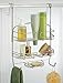 iDesign Neo Metal Bathroom Over The Door Shower Caddy with Storage Baskets Shelves and Hooks for Shampoo, Conditioner, Soap, Loofahs, Hand Towels, 13.25