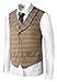 Hanayome Men's 2017 Top Designed Casual Formal Suit Vest Slim Fit Dress Waistcoat,Light Brown,M(US Tag Chest 40