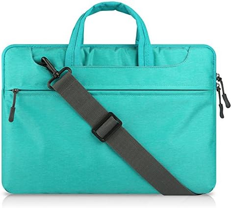 Laptop Shoulder Bag Waterproof Briefcase Handbag Cover Case for 13.3 Inches MacBook Air / Pro w Retina Microsoft Surface Book 13.5" Asus Dell HP Chromebook Notebook Computer (mint green)