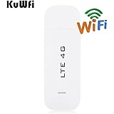 KuWFi Mobile Hotspot 4G USB wifi dongle Modem Mini 4G WiFi SIM Router Support 4G/3G +Wi-Fi Wireless Access provide for Car or Bus (not including SIM Card) Support 10Users