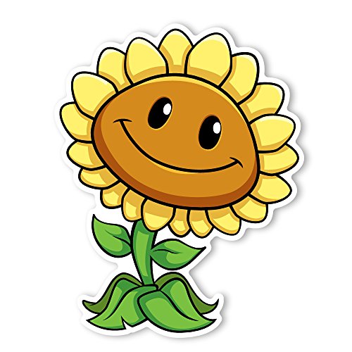 Plants vs. Zombies Wall Decals: Sunflower I (9.5 in x 12 in)
