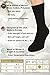 Air Wool Socks, 2 packs Merino Wool Organic Cotton Rich Mens Black Dress Socks ( Black L )