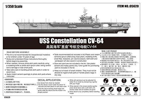 トランペッター 1/350 米海軍空母 CV-64 コンステレーション プラモデル[並行輸入品]