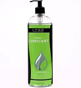 Lynk Pleasure Products Anal Lube Water Based 32 oz Sex &amp; Intimacy Lubricant for Men, Women, and Couples