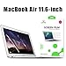 LENTION Crystal Clear HD Screen Protector for MacBook Air 11-inch Anti-scratch Hydrophobic Oleophobic