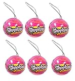 Shopkins Christmas 2017 Ornaments Bauble 6 Balls