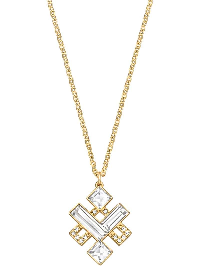 Swarovski Clear Crystal Gold Plated Pendant Eloquent Knot 5186447