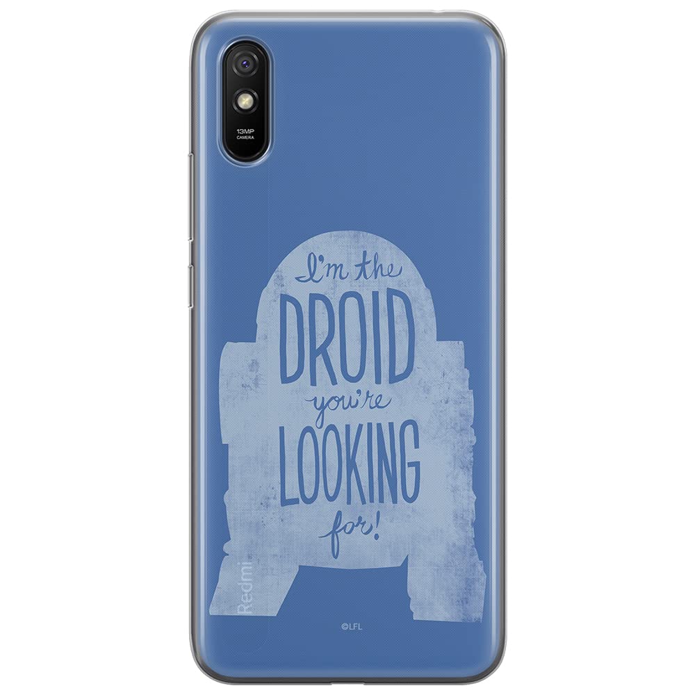 ERT GROUP mobile phone case for Xiaomi REDMI 9A original and officially Licensed Star Wars pattern R2D2 006 optimally adapted to the shape of the mobile phone, case made of TPU