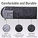 VERZEY Envelope Camping Sleeping Bag, Great for 4 Season, Traveling Camping Hiking Outdoor Activities Waterproof Sleeping Bag for Adults, Kids, Boys and Girls(Dark Grey, Rectangular)