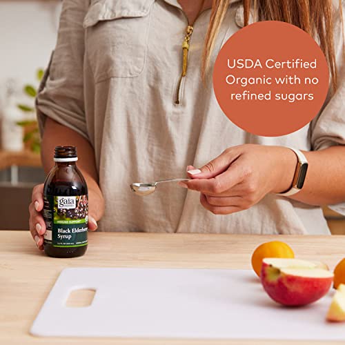 Gaia Herbs Black Elderberry Syrup Extra Strength Immune Support
