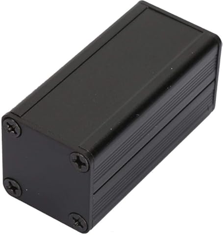 Caja de enfriamiento de aluminio, caja de enfriamiento de PCB, caja de proyecto de aluminio, caja de enfriamiento electrónico de 25 * 25 * 50 mm, adecuado para productos electrónicos