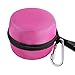 Travel Portable Carrying Protective Hard Case Box Pouch for Amazon All-New Echo Dot(2nd Generation) with Carabiner(Fits USB Cable and Wall Charger) (Hot Pink)