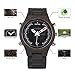 Wood Mens Watches LED Digital Dual Display Ebony Quartz Wooden Watches Army Military Business Sport Watch