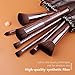 Docolor Makeup Brushes 10 Pcs Makeup Brush Set Premium Synthetic Kabuki Foundation Blending Brush Face Powder Blush Concealers Eye Shadows Make Up Brushes Kit