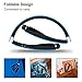 Bluetooth Headset, Bluetooth Headphones SX991-LBell Wireless Neckband Design with Foldable Retractable Headset for iPhone X/ 8/7 Plus Samsung Galaxy S8 Note 8 and Other Bluetooth Enabled Devices