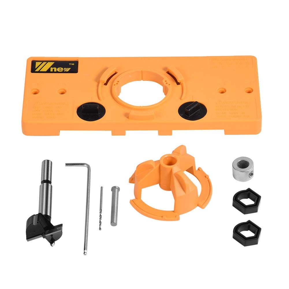 35mm Concealed Hinge Jig Boring Hole Drill Guide Cutter Jig Bit Set for Cabinet Door Installation