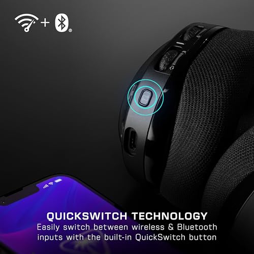 Turtle Beach Stealth 600 Auriculares inalámbricos multiplataforma amplificados para juegos para Xbox Series X|S, Xbox One, PC, PS5, PS4 y dispositivos móviles - Bluetooth, batería de 80 horas, micrófono con cancelación de ruido - Negro