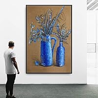 Framed Canvas Wall Art Flowers Canvas Prints Home Artwork Decoration for Living Room,Bedroom - 16x24 inches