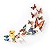 Mudder 3D Butterfly Stickers Wall Stickers for Home, Room Decoration, 24 Pieces, Multi-colors