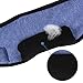 Bluetooth Sleeping Eye Mask Headphones, LC-dolida Wireless Music Bluetooth Sleep Eye Shades Headset Earphone Built-In Speakers Microphone Washable Black