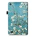 Fintie Folio Case for Amazon Fire (Previous 5th Generation, 2015 7 inch) - Slim Fit Premium Vegan Leather Standing Protective Cover, Blossom
