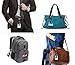Genuine Leather ID Badge Holder Wallet with Heavy Duty Carabiner Retractable Reel, Key Ring and Metal Clip, 3 Card Pockets. Holds Multiple Cards & Keys. Key Chain Flashlight. Vertical. Espresso Brown