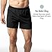 Lapasa Men's 5 inch Quick Dry Workout Running Shorts Supportive Mesh Liner Waterproof Zip Pocket M27 (XL, Black)