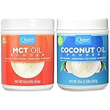 Quest Nutrition Coconut Oil Powder 20 ounces and MCT Oil Powder 16 ounces (Bundle)