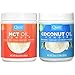 Quest Nutrition Coconut Oil Powder 20 ounces and MCT Oil Powder 16 ounces (Bundle)