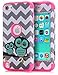 TIANLI(TM) iPod Touch 6 Case,iPod Touch 5 Case,[Cute Owl Series] Dual Layer Hybrid Protective Case and Impact Resistant Silicon Hard Case Cover for Apple iPod Touch 5 6th Generation,Pink