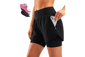 Bikewa Women's Mountain Bike Shorts 4D Padded MTB Cycling Riding Biking Bicycle Biker Cycle Shorts for Women Zipper Pockets
