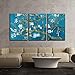 wall26 3 Piece Canvas Wall Art - Van Gogh's Masterpiece Almond Blossoms Retouched - Modern Home Art Stretched and Framed Ready to Hang - 16
