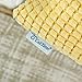 CaliTime Throw Pillow Covers Pack of 2 Comfy Corduroy Corn Striped Waffle Decorative Cushion Cases for Couch Sofa Bed Farmhouse 18 X 18 Inches Gold Yellow