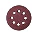 POWERTEC 25PK, 60 Grits, Sanding Discs 5 Inch - Hook and Loop, 5 Inch 8 Hole Aluminum Oxide Sandpaper Discs, Woodworking Sanding Pads for Random Orbital, Palm, Air, DA & Pneumatic Sander (45006)