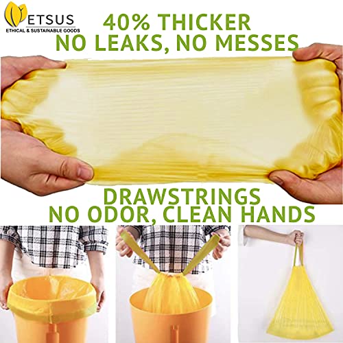 ETSUS Biodegradable Trash Bags for 1315 Gallon Bins Tall Kitchen
