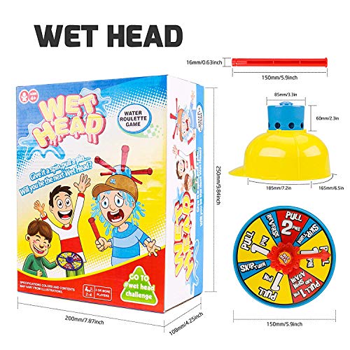 Gvoo Wet Head Game, Funny Wet Hat Water Challenge Roulette Game Prank Game Toys for Family, Halloween Party, Holiday, and Outdoor Activity - Thumbnail 4