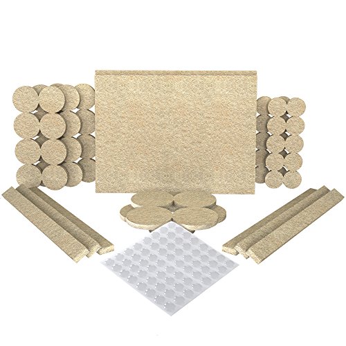 Premium Furniture Pads for Hardwood Floor Protection 60 Heavy Duty Felt